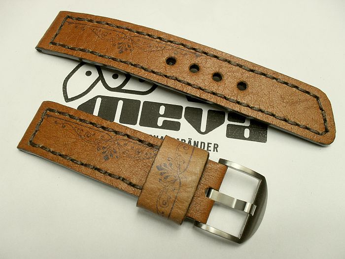 22011 - 22mm Strap "Calf light brown printed"